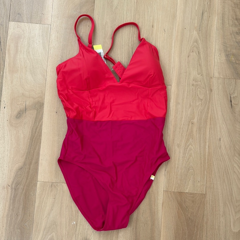 Summersalt Vibrant Red and Pink Swimsuit